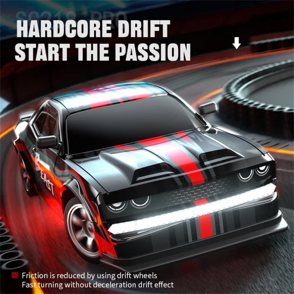 ZLL SG218 PRO 1/16 2.4G 4WD RC Car Drift On-Road High Speed Racing LED Light Semi Proportional Vehicles Model RTR Toys - Image 4