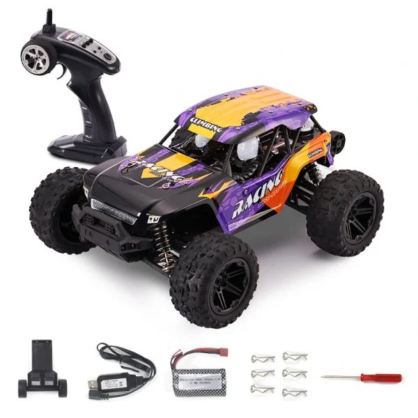 HX 1/14 2.4G 4WD RC Car Vehicle LED Light Off-Road High Speed Truck RTR Full Proportional Models Toys - Image 7