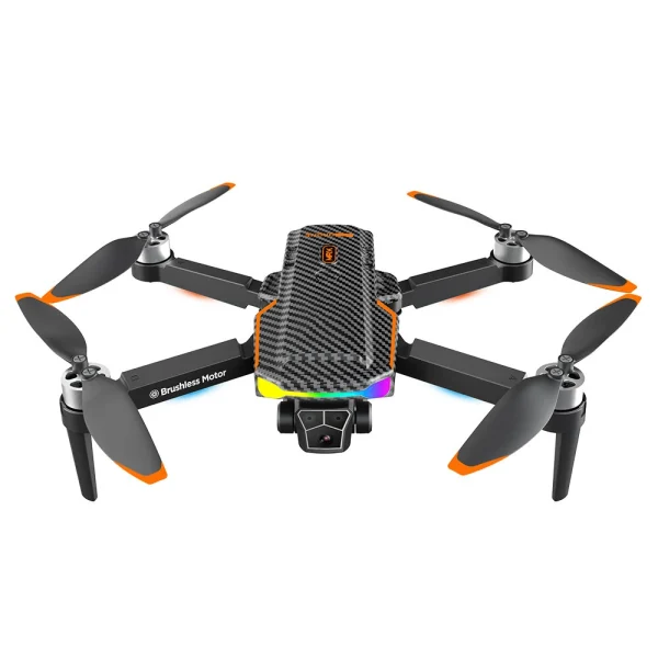 ZHENG FEI TOYS F168 Three Camera WiFi FPV with 3 HD Lens Dual Servo Gimbal 360 Obstacle Avoidance Optical Flow Positioning Brushless Foldable RC Drone Quadcopter RTF - Image 3