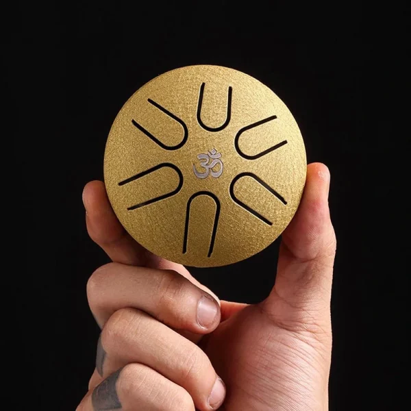 HLURU 3 Inch 6 Tone Mini Ethereal Drum Steel Tongue Drum Leisure Percussion Instrument for Beginner - Image 6