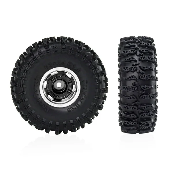 4PCS 1.0 Inch Aluminum Alloy Cyclone wheel JC Tire Spare Parts for SCX24 FMS24 TRX4M RC Climbing Car Vehicle Models Accessories - Image 8