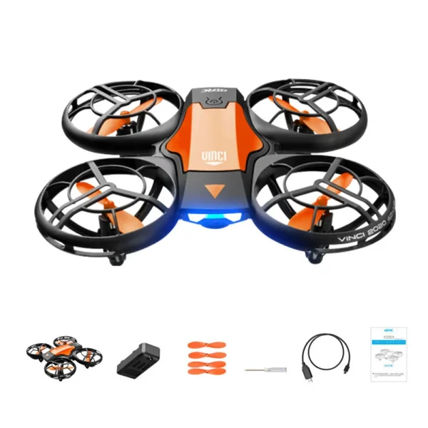 4DRC V8 Mini WiFi FPV with HD Camera Gesture Control Stunt Tumbling Colorful LED Lights Grid Full Protection Child Gift RC Toys Drone Quadcopter RTF - Image 7