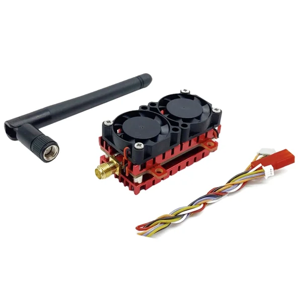 SLONWAKE 5.8G 48CH 5W FPV Transmitter 200mW 500mW 1200mW 5000mW VTX Dual Cooling Fan Built-in Microphone for RC Drone Airplane Long Rang - Image 7