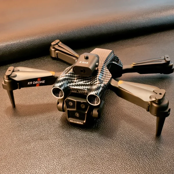 XKJ K9MAX Three Camera WiFi FPV with 4K 3 Lens Electric Adjustment 360 Obstacle Avoidance Optical Flow Positioning Foldable RC Drone Quadcopter RTF