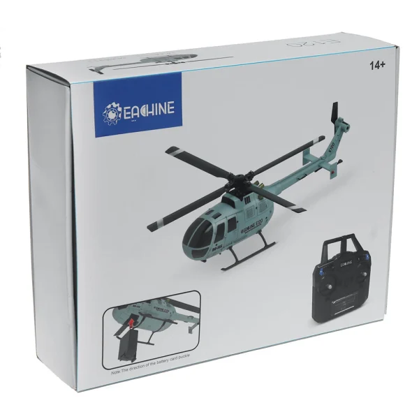 Eachine E120 2.4G 4CH 6-Axis Gyro Optical Flow Localization Flybarless BO-105 Scale RC Helicopter RTF - Image 9