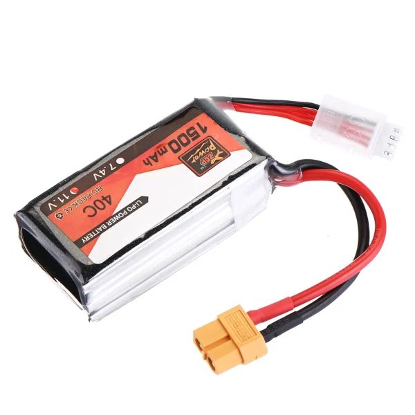 2Pcs ZOP Power 11.1V 1500mAh 40C 3S Lipo Battery XT60 Plug - Image 6