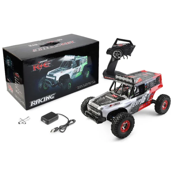 WLtoys 124006 1/12 2.4G 4WD RC Car Crawler RTR Vehicle Models w/ LED Lights - Image 9