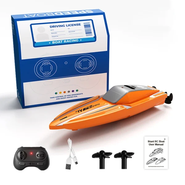 FUQI MODEL TY 2.4G 20km/h RC Boat Jet Speedboat Capsized Reset Waterproof Remote Control Ship High Speed Vehicles Models - Image 9
