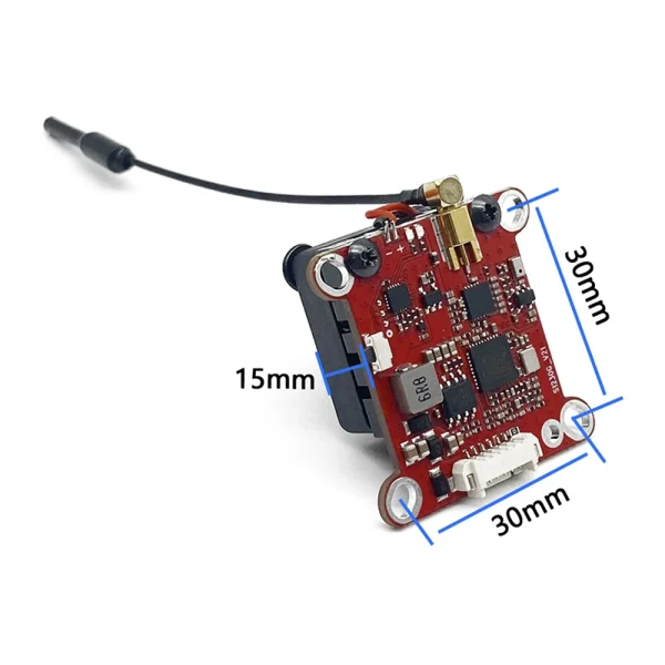 EWRF 5.8GHz 48CH 2W 30mm*30mm FPV Transmitter VTX Module Ultra-high Power 2000MW Built-in Microphone Support OSD for Fixed Wing FPV Drone Long Rang - Image 9