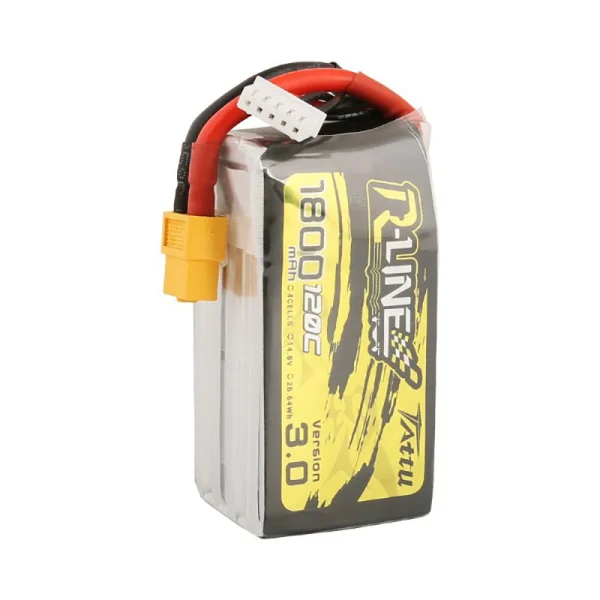 TATTU R-LINE V3.0 14.8V 1800mAh 120C 4S LiPo Battery XT60 Plug for Helicopter Airplane RC Drone FPV Racing - Image 2
