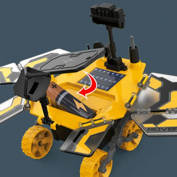 Solar Mars Rover Toys STEM DIY Toy for Kids Educational Electric Model with Solar Power Hands-on Learning and Fun Assembly - Image 3