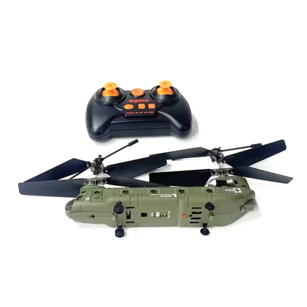 SYMA S026H 2.4G 3CH Dual Propellers Fixed Height Simulation Remote Control Model Helicopter Military Transport RC Helicopter - Image 5