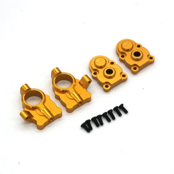 4PCS Upgraded Metal Steering Cup Gear Cover for FMS FCX24 1/24 RC Car POWER WAGON Vehicles Models Spare Parts - Image 3