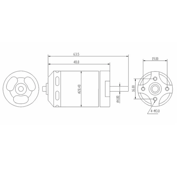 QX-Motor 70mm 6 Blades EDF Unit With QF2827 3500KV Brushless Motor 3-4S for RC Airplane Jet - Image 3