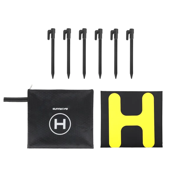 Sunnylife 80CM Landing Pad with Fixing Nails Double Sided Waterproof Foldable Parking Apron for DJI Mavic 3 Pro / Phantom 4 Pro / Autel EVO II / FIMI X8SE 2022 Drone - Image 9