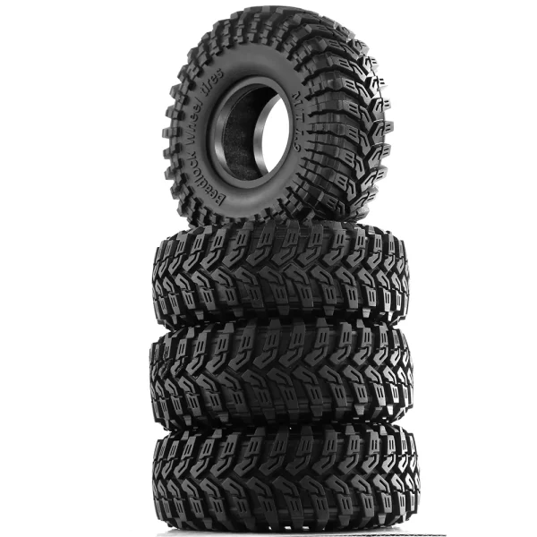 4PCS Climbing Rock Crawler Tyres Outer Tire Skin for 1/10 Off-Road Truck Yikong Axial RC Cars Vehicles Models Spare Parts R213