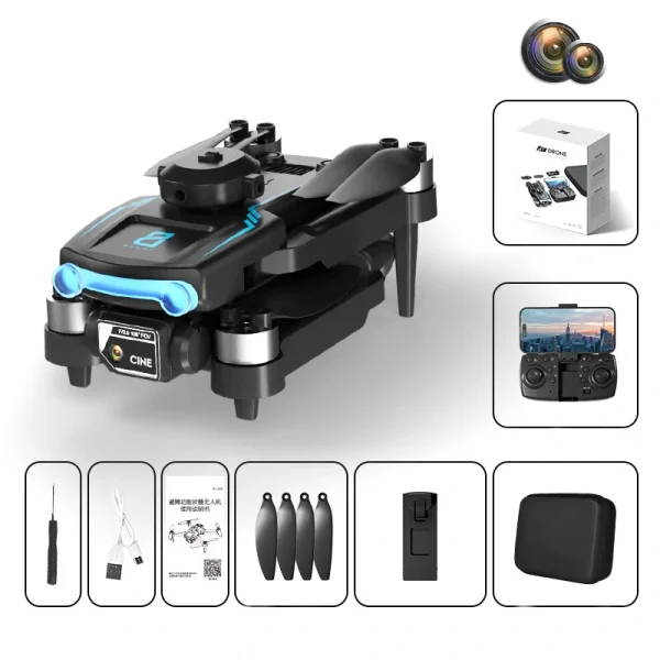 ZHENG FEI TOYS F169 WiFi FPV with Dual HD Camera 360 Obstacle Avoidance Optical Flow Positioning LED Brushless Foldable RC Drone Quadcopter RTF - Image 8