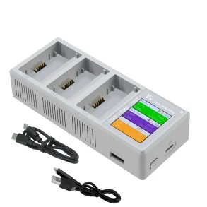 YX 3-in-1 Intelligent Fast Charging Hub Screen Digital Display Batteries Charger USB Housekeeper for DJI MINI 3 PRO / Mini 3 RC Drone Quadcopter