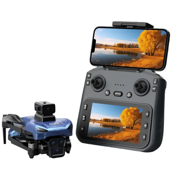 ZD102S GPS 5G WiFi FPV with 4.3inch LCD Screen Controller 720P HD Dual Camera Servo Gimbal 360 Obstacle Avoidance Brushless Foldable RC Drone Quadcopter RTF - Image 7