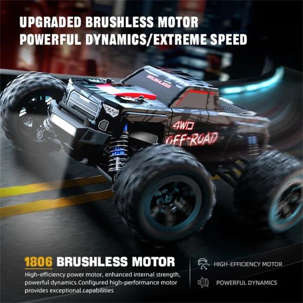 JJRC C8811 RTR 1/20 2.4G 4WD 40km/h Brushless RC Car Off-Road Climbing Truck Short Course LED Light Full Proportional Vehicles Models Oil Filled Shock Toys - Image 6