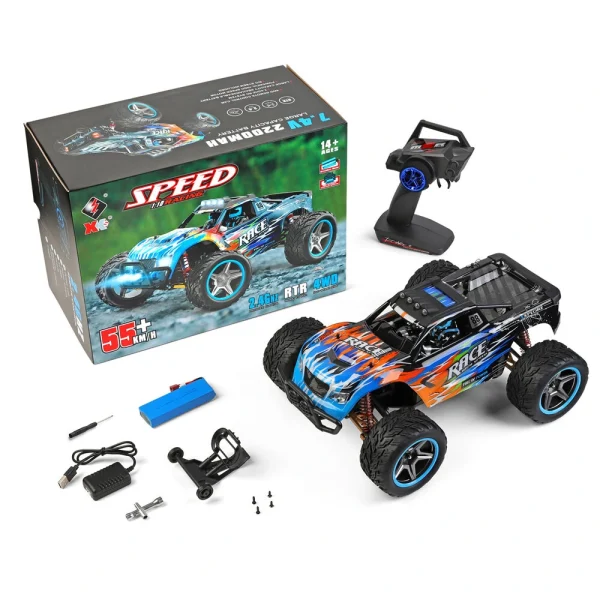 Wltoys 104019 1/10 2.4G 4WD Brushless High Speed RC Car Vehicle Models 55KM/H - Image 5