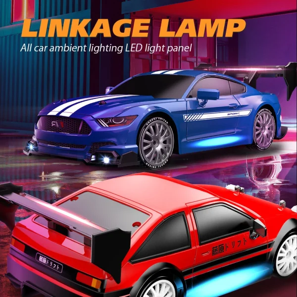 ENOZE 8603 8604 RTR 1/24 2.4G 4WD 30km/h Drift RC Car Tesla AE86 High Speed Racing LED Light On-Road Vehicles Models Toys - Image 6
