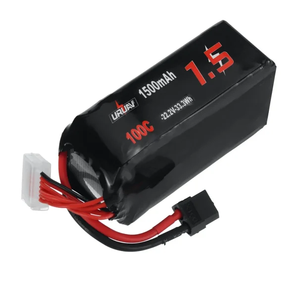 URUAV 22.2V 1500mAh 100C 6S LiPo Battery XT60 Plug for RC Drone - Image 4
