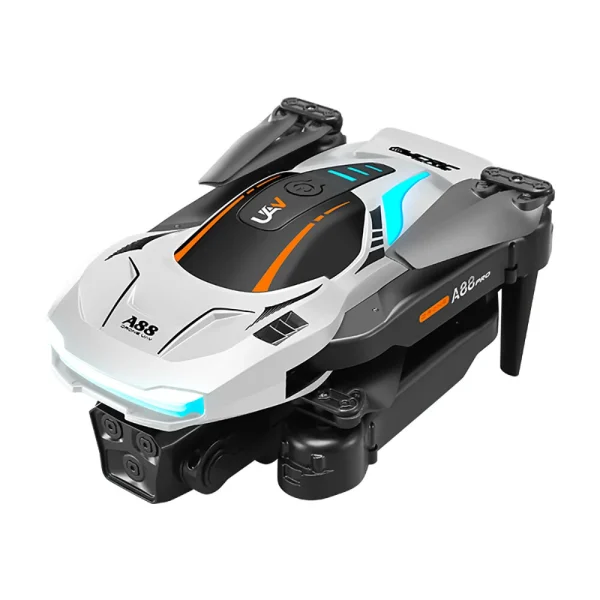 YCRC A88 PRO WiFi FPV with 3 HD Lens Optical Flow Positioning Cool Gradient Lighting Foldable RC Drone Quadcopter RTF - Image 8