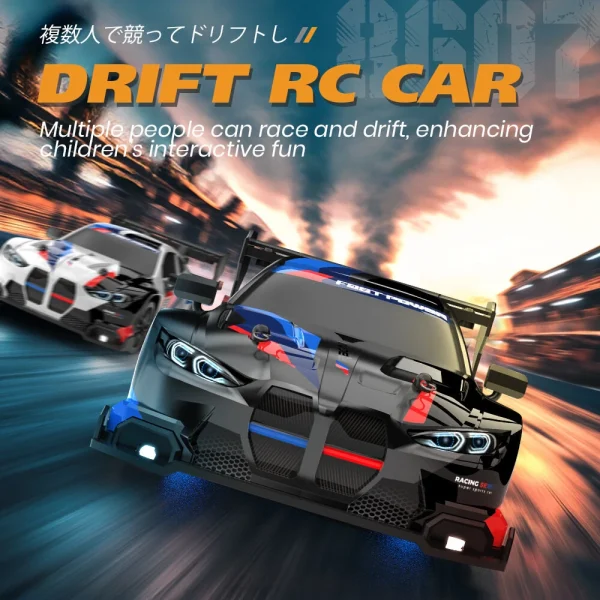 ENOZE 8607 RTR 1/24 2.4G 4WD 30km/h Drift RC Car GTR Mini Race High Speed Racing LED Light On-Road Radio Control Vehicles Models Toys - Image 5