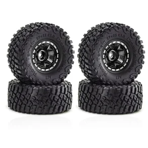 4PCS 1.0 Inch Aluminum Alloy Tire Spare Parts for SCX24 TRX4M-W185 RC Climbing Car Vehicle Models Accessories