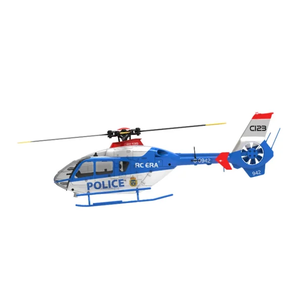 RC ERA C123 2.4G 6CH 6-Axis Gyro Optical Flow Localization Altitude Hold 1:36 EC135 Scale RC Helicopter RTF - Image 4