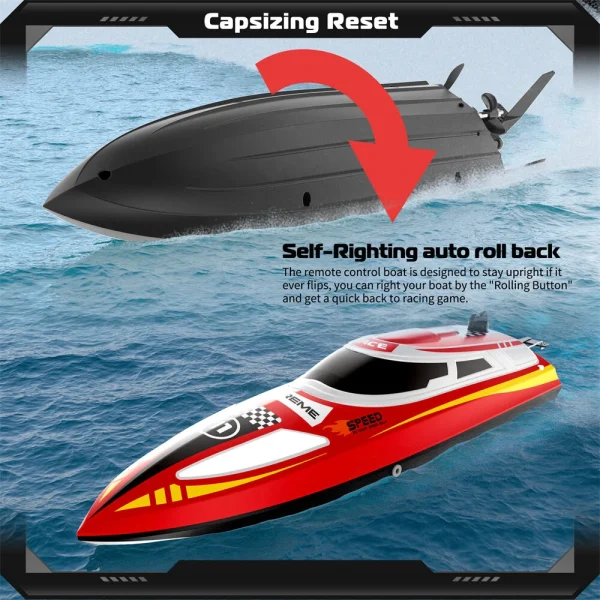 Flytec V003 RTR 2.4G 30km/h RC Boat High Speed Competitive Racing LED Lights Waterproof Auto Capsize Reset Self-Righting 3 Speed Ultra Long Using Time Water Cooling System Vehicles Models Toys - Image 8