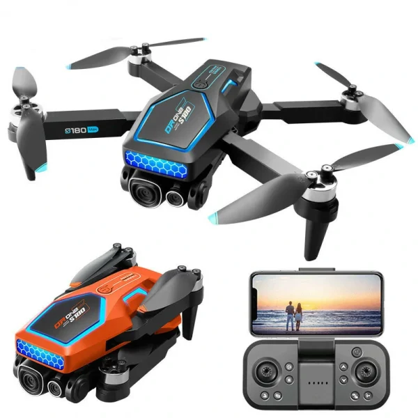 YLR/C S180 MAX Three Camera WiFi FPV with 3 HD Lens Electric Adjustment 360 Obstacle Avoidance Optical Flow Positioning LED Night Flight Light Brushless Foldable RC Drone Quadcopter RTF - Image 3