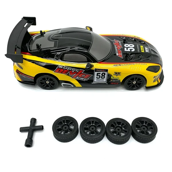 1138A 2.4G 1/16 Drift RC Car LED Light High Speed On-Road Vehicles Models Toys - Image 5