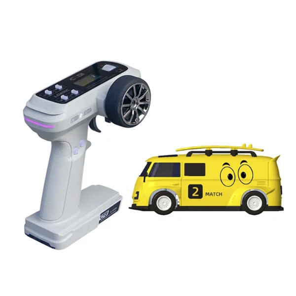 LDARC V64 1/64 2.4G RWD RC Car Mini Drift Flat On-Road LED Lights LC01 Chassis Micro Van Vehicles Models Full Proportional Remote Control Racing Toys 80 Minutes Playing Time - Image 3