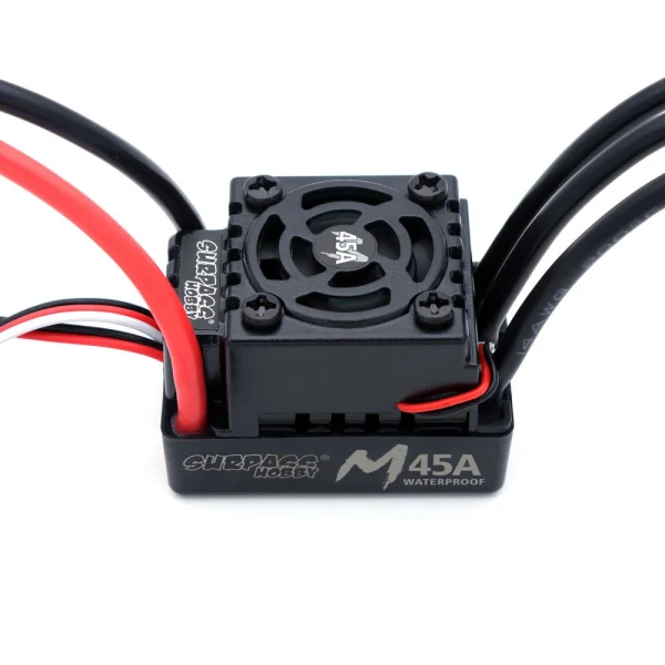 SURPASS HOBBY M2845/M540 All Black Waterproof Brushless Motor W/ M45A Waterproof ESC 4.0 Connector Suitable for 1/14 Model RC Car Parts - Image 4