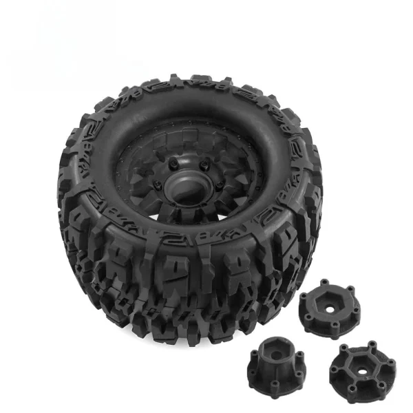 4PCS Tires Wheels Rims for Tamiya Arrma FS Racing MJX ZD Rlaarlo 1/10 RC Car Vehicles Models Spare Parts Accessories W198 - Image 7