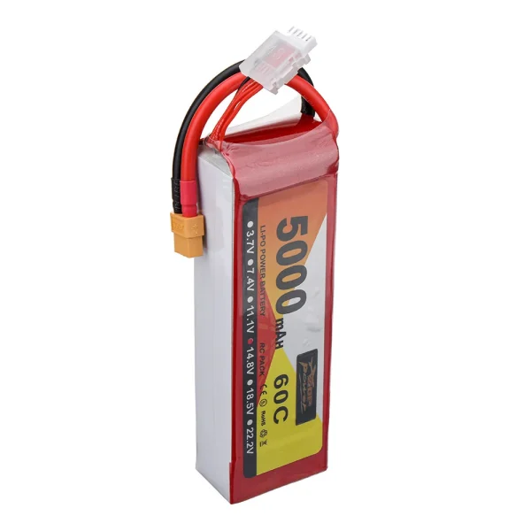 ZOP Power 14.8V 5000mAh 60C 4S LiPo Battery XT60 Plug for RC Drone - Image 5