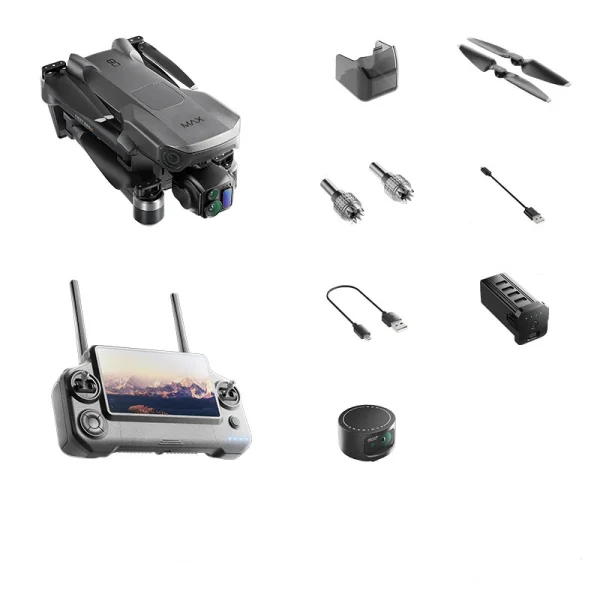 KEHRC P7 MAX GPS 10KM 5G Repeater Digital FPV with 4K 30fps HDR Video Wide-Angle 5X ZOOM Camera 3-Axis EIS Gimbal Telescopic 360 Obstacle Avoidance Optical Flow Touchable LCD Screen Controller Brushless Foldable RC Drone Quadcopter RTF - Image 9