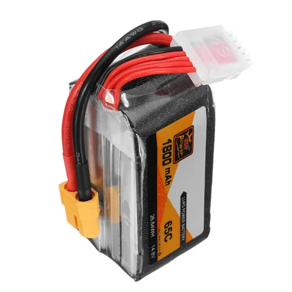 ZOP Power 14.8V 1800mAh 65C 4S Lipo Battery XT60 Plug For RC FPV Racing Drone - Image 5
