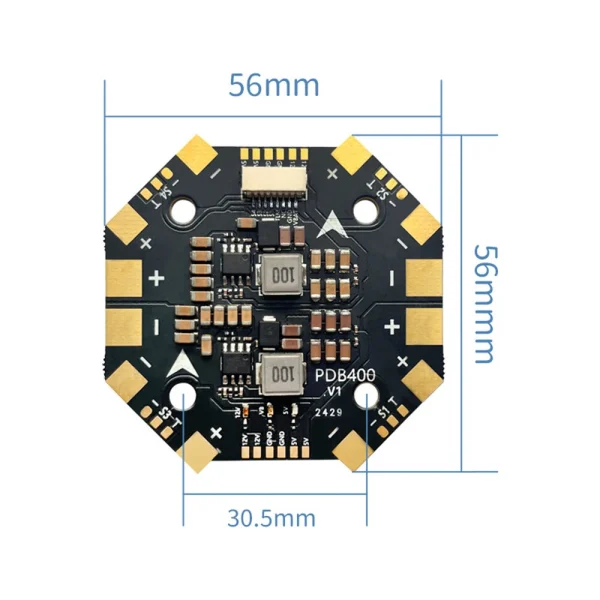 30.5*30.5mm Aocoda-RC PDB400 8S 400A PDB Power Distribution Board for RC FPV Racing Drones RC Quadcopter RC Airplane - Image 3