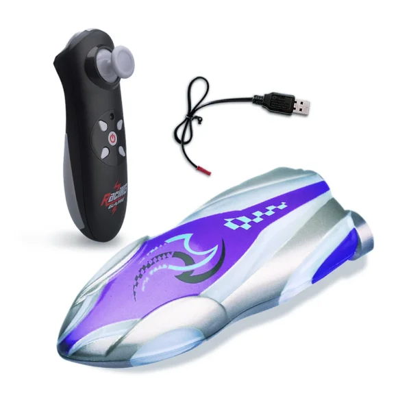 HUICAN 809 Mini Remote Control High Speed RC Boat Two Motors Led Light 360 Rotation Palm Speed Boat Summer Water Toy Pool Toy - Image 2
