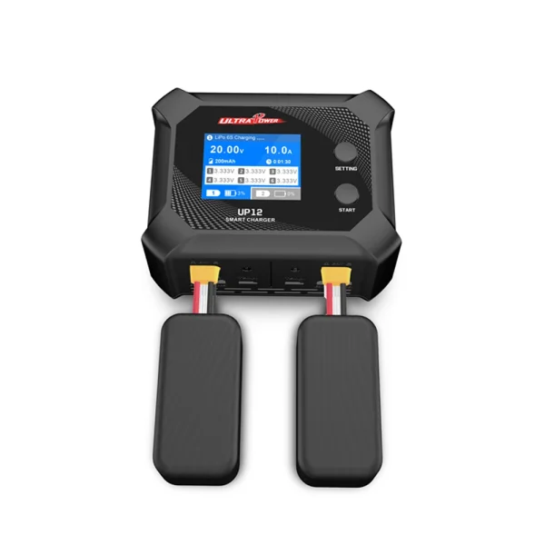 UltraPower UP12 AC 200W Dual Channel Charger for 2-6S LiPo LiFe Lilon 4.50V LiHV Battery - Image 5