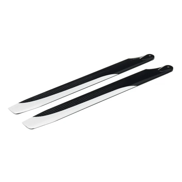 1pair PUDU 230mm Carbon Fiber Main Rotor Blade Propeller For RC Helicopter - Image 2