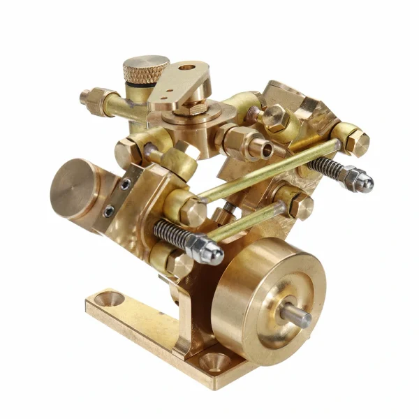 Microcosm OKMO Micro Scale M2B Twin Cylinder Marine Steam Engine Model Stirling Engine Gift Collection - Image 4