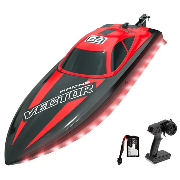 Volantexrc 79506 VECTOR28 2.4G 2CH RTR RC Boat Waterproof 25km/h High Speed with LED Light Water Cooling System Remote Control Boat Vehicle Model - Image 5