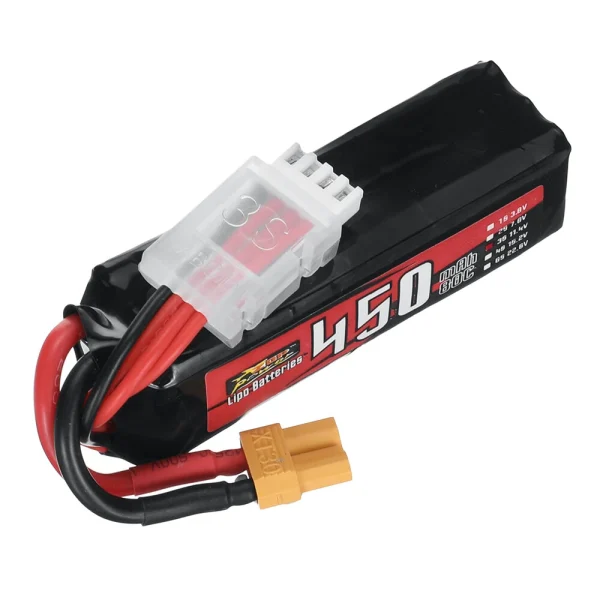 ZOP Power 11.4V 450mAh 80C 3S LiPo Battery With XT30 Plug for Pavo20 Pro DarwinFPV Baby Ape/Pro DarwinFPV BABY APE/PRO/V2 FPV Drone - Image 3