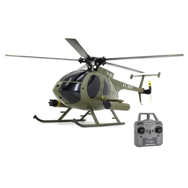 RC ERA C189 MD500 2.4G 4CH UAV 1:28 Fixed Height Single Blade Flybarless RC Helicopter RTF - Image 3