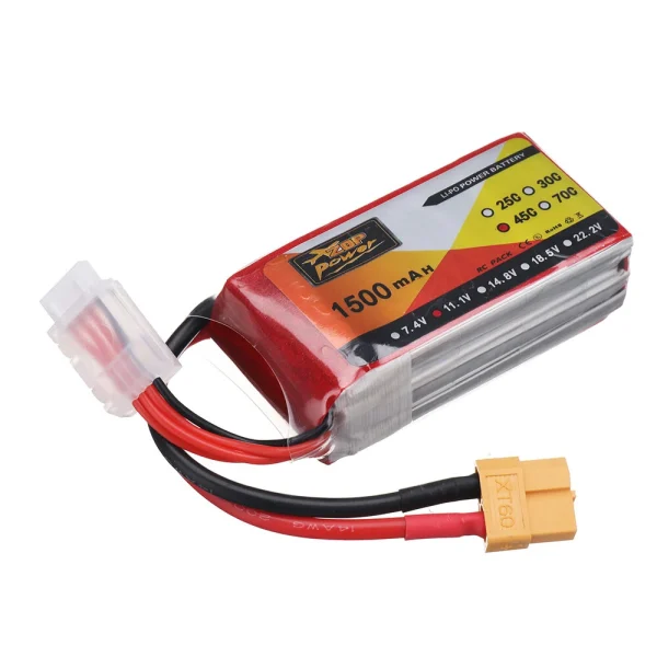 ZOP POWER 11.1V 1500mAh 45C 3S LiPo Battery XT60 Plug for RC Drone - Image 3