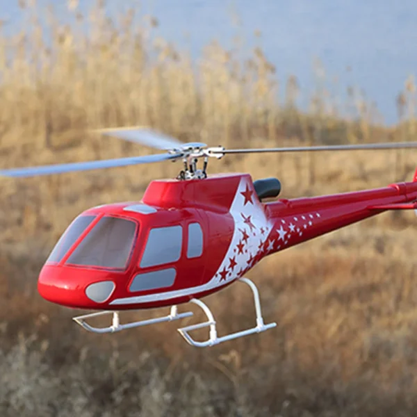 FLY WING Squirrel-AS350 6CH 3D Flying Three Rotor Blade GPS Hover Inverted Hover One Key Return Scale RC Helicopter PNP With H1 Flight Controller - Image 6